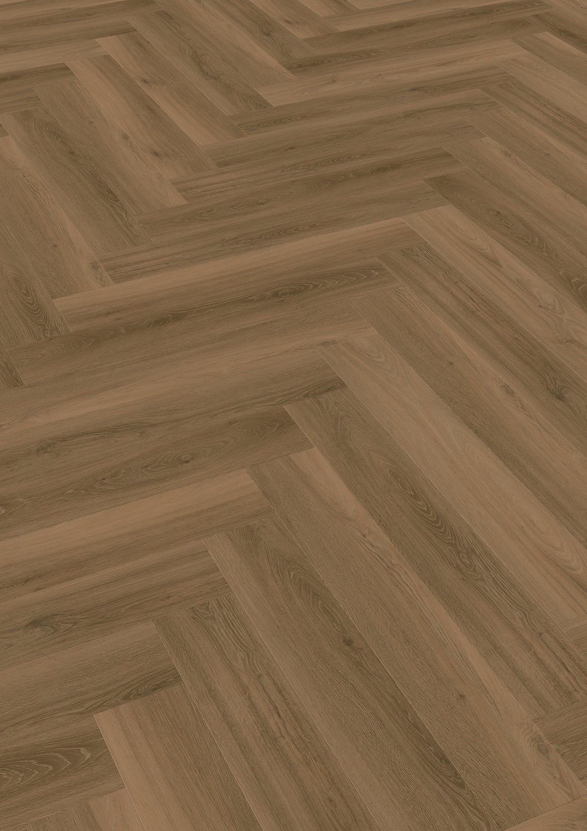 TreeFloor Enia Strix Herringbone Flooring Oak Brown PVC Dryback