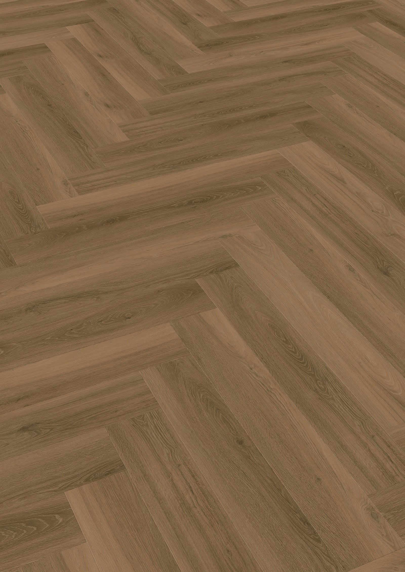 TreeFloor Enia Strix Herringbone Flooring Oak Brown PVC Dryback