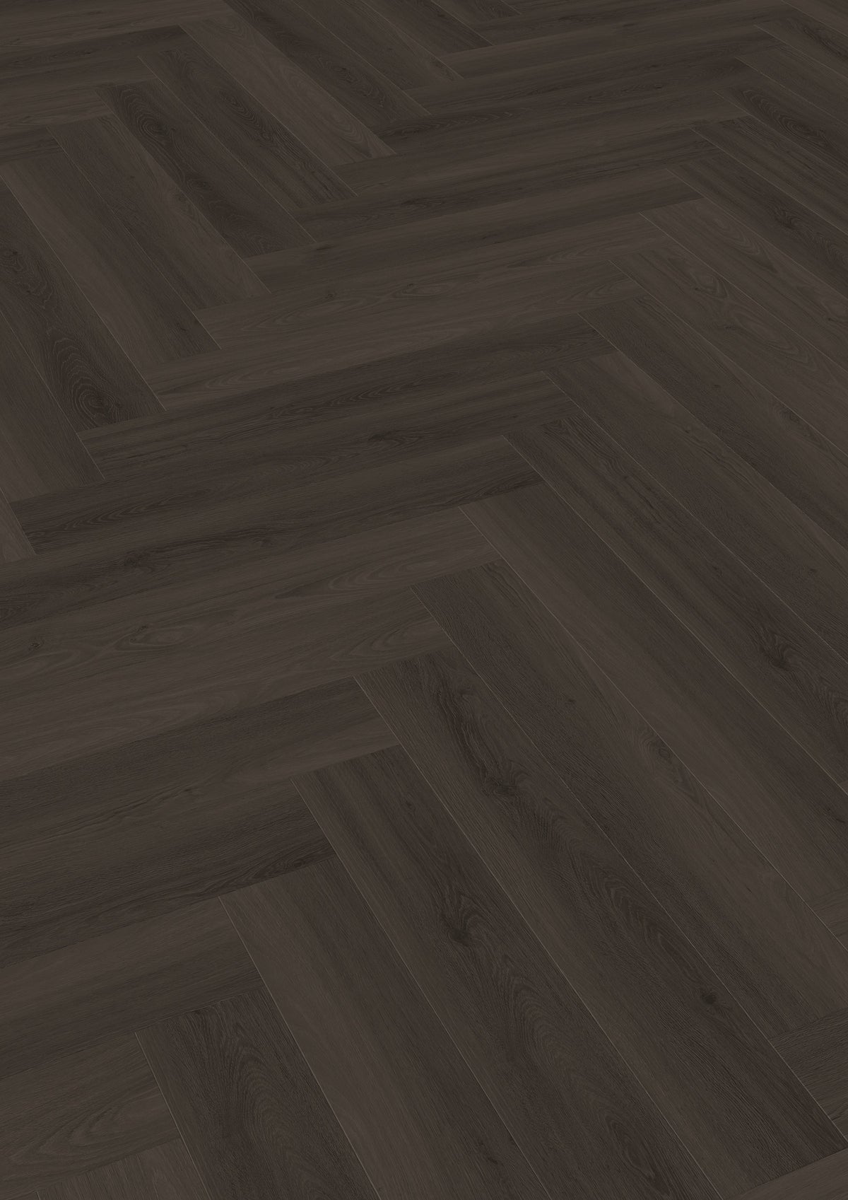 TreeFloor Enia Strix Herringbone Flooring Oak Black PVC Dryback