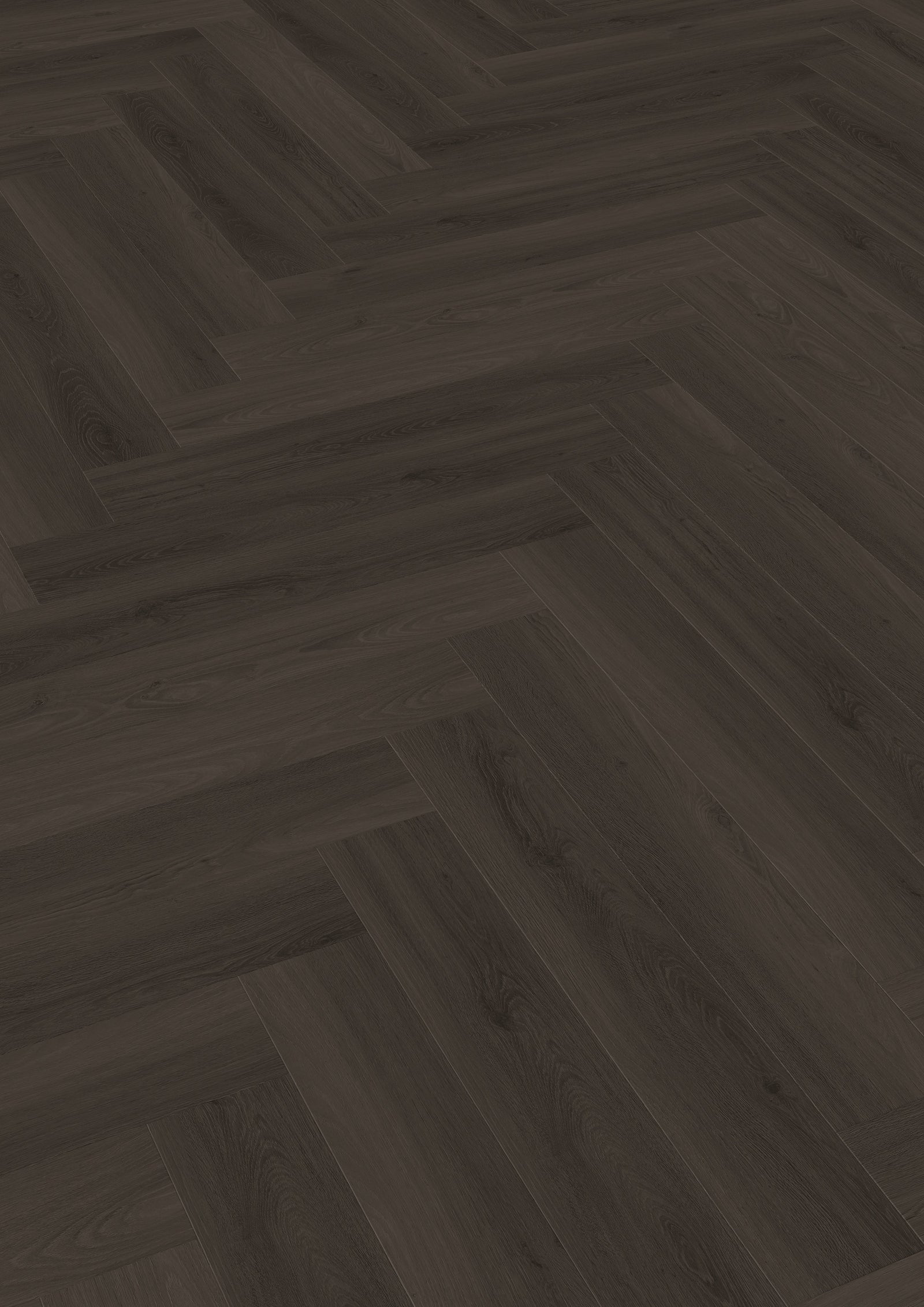 TreeFloor Enia Strix Herringbone Flooring Oak Black PVC Dryback