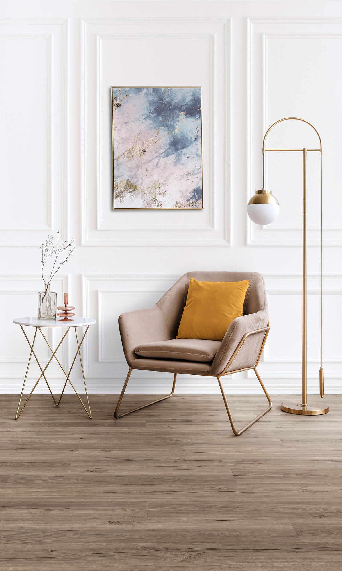 Treefloor Enia Sorex Plank Flooring Oak Living Grey Riged Click